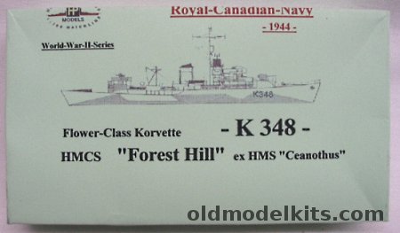 HP Models 1/700 HMCS Forest Hill Ex-HMS Ceanothus (Flower-Class) Corvette, K 348 plastic model kit